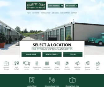 Qualitycarestorage.com(Quality Care Storage Company) Screenshot