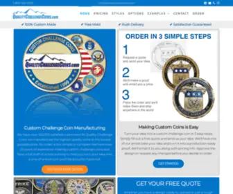 Qualitychallengecoins.com(Custom Challenge Coins) Screenshot