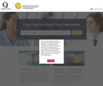Qualitycheck.org(Helping Health Care Organizations Help Patients) Screenshot