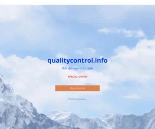 Qualitycontrol.info(For Sale) Screenshot