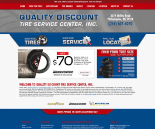 Qualitydiscounttires.com(Quality discount tire service center) Screenshot