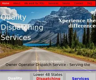 Qualitydispatchingservices.com(Owner Operator Dispatch Service) Screenshot