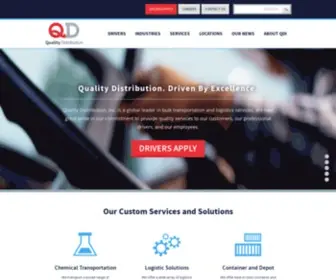 Qualitydistribution.com(Quality Distribution Inc nationwide bulk transportation service) Screenshot