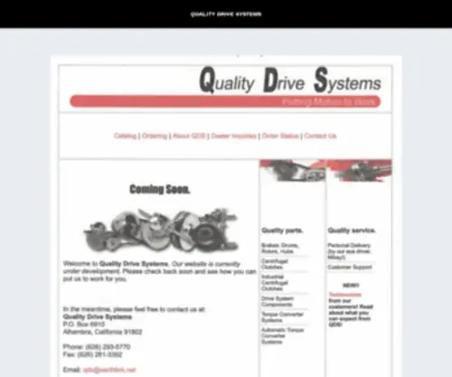 Qualitydrivesystems.com(Qualitydrivesystems) Screenshot