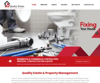 Qualityestatemanagement.com(Repair and remodeling services for your home or small business) Screenshot