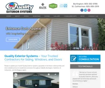 Qualityexteriors.ca(Siding, Windows & Doors) Screenshot