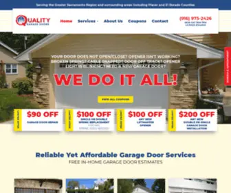 Qualitygaragedoorsca.com(Quality Garage Doors) Screenshot