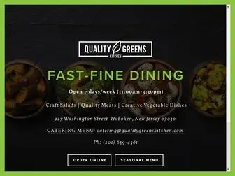 Qualitygreenskitchen.com(Quality Greens Kitchen) Screenshot