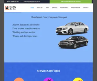 Qualityhirecars.com.au(Qualityhirecars) Screenshot