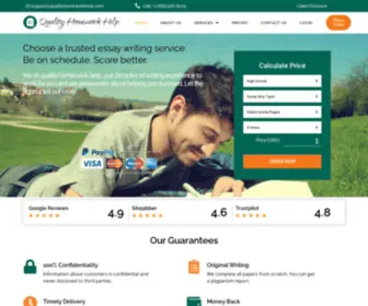Qualityhomeworkhelp.com(Professional Essay Writing Services) Screenshot
