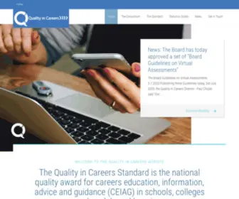 Qualityincareers.org.uk(Quality in Careers) Screenshot