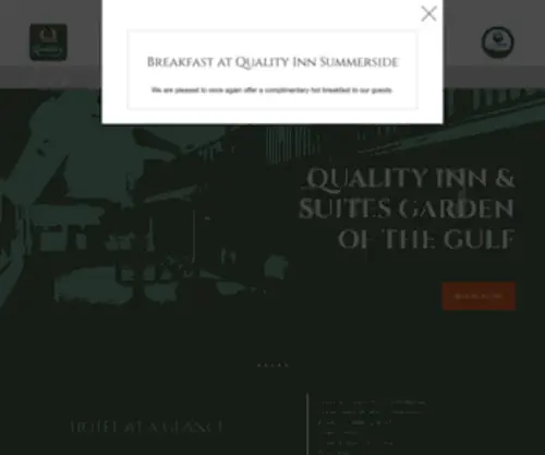 Qualityinnpei.com(Quality Inn & Suites Summerside) Screenshot