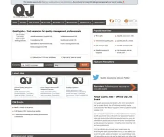 Qualityjobs.org.uk(Find Quality Assurance Jobs) Screenshot