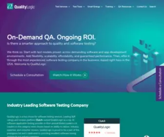 Qualitylogic.com(Partner with a U.S. based software testing company. Our goal) Screenshot