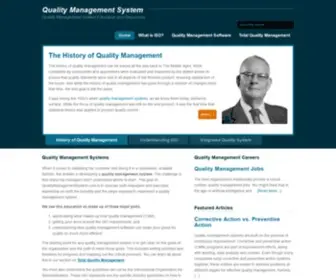 Qualitymanagementsystem.com(Quality Management System) Screenshot