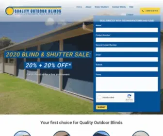 Qualityoutdoorblinds.com.au(Quality Outdoor Blinds) Screenshot