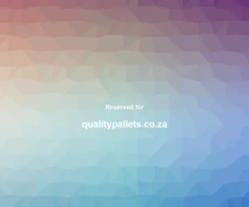 Qualitypallets.co.za(Quality pallets) Screenshot