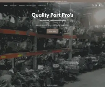 Qualitypartpros.com(Engine, Transmission) Screenshot