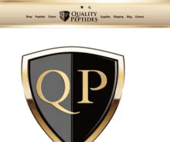 Qualitypeptides.com(Quality Peptides & Research Chemicals for sale online) Screenshot