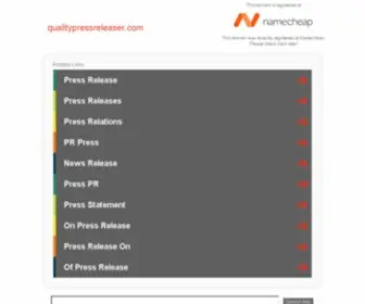 Qualitypressreleaser.com(Your News at Quality Press Releaser) Screenshot