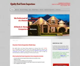 Qualityrei.net(Houston Home Inspection by Quality Real Estate Inspections Call 713) Screenshot