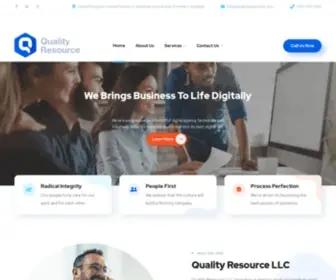 Qualityresourcellc.com(Quality Resource) Screenshot