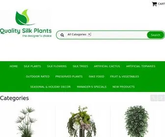 Qualitysilkplants.com(Silk Plants) Screenshot