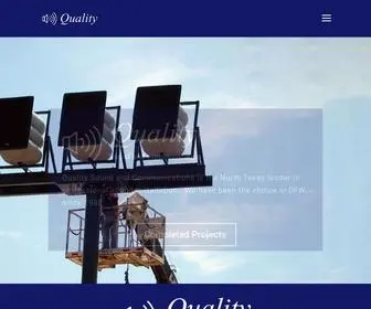 Qualitysound.com(Quality Sound and Communications) Screenshot