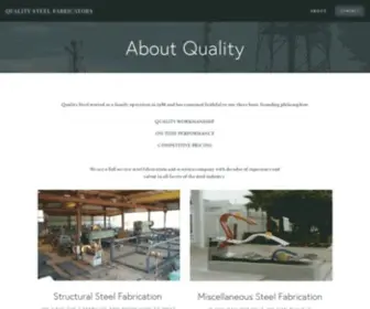 Qualitysteelfab.com(Quality Steel Fabricators) Screenshot