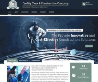 Qualitytank.com(Quality Tank & Construction) Screenshot