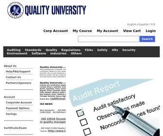 Qualityuniversity.com(Quality University) Screenshot