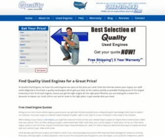 Qualityusedengines.com(Find Quality Used Engines & Motors) Screenshot