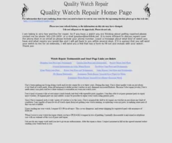 Qualitywatchrepair.com(Quality Watch Repair) Screenshot