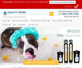 Qualitywatertreatment.com(#1 Best Water Filters & Softeners) Screenshot
