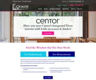 Qualitywindowanddoorinc.com(Quality Window & Door Company) Screenshot