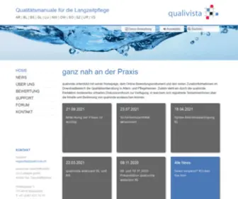 Qualivista.ch(Qualitätsmanuale für die Langzeitpflege) Screenshot