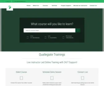 Quallegiate.com(Best Online Training Institute in Hyderabad) Screenshot