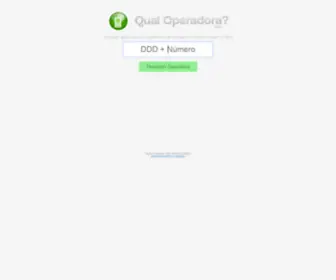 Qualoperadora.info(Descubra qual a operadora de qualquer celular) Screenshot