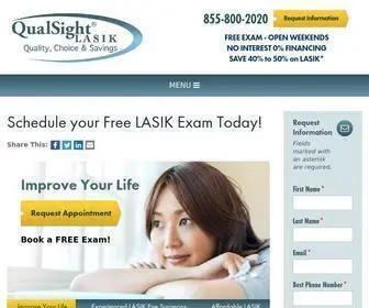 Qualsight.com(LASIK Eye Surgery) Screenshot