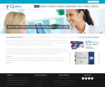 Qualtrapharma.com(Qualtra Pharma) Screenshot