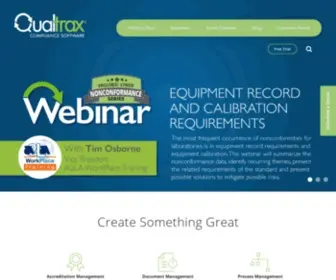 Qualtrax.com(The Qualtrax compliance management software. Our compliance tracking software) Screenshot