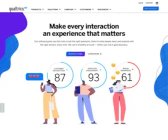 Qualtrix.com(Qualtrics XM // The Leading Experience Management Software) Screenshot