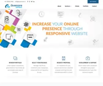 Quancore.in(Website Design & Development) Screenshot