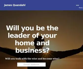 Quandahl.com(Wisdom for Christian Men for Life and Business) Screenshot