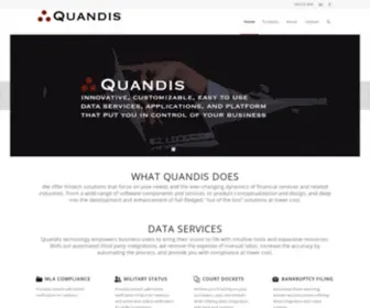 Quandis.com(Financial Services Technology) Screenshot
