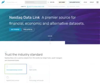 Quandl.com(Find, Use and Share Numerical Data) Screenshot