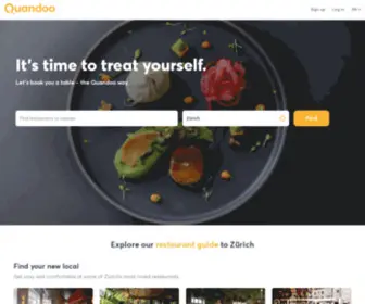 Quandoo.ch(Reserviere einen Tisch in deinem Lieblingsrestaurant) Screenshot