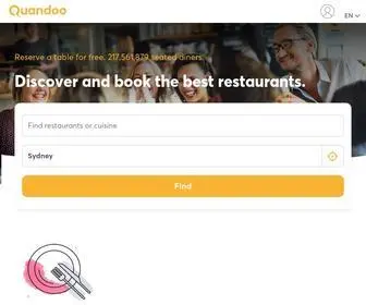 Quandoo.com.au(Book a Table at Your Favourite Restaurants) Screenshot