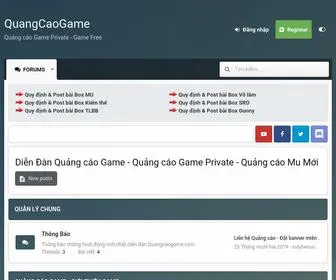 Quangcaogame.com(Quangcaogame) Screenshot