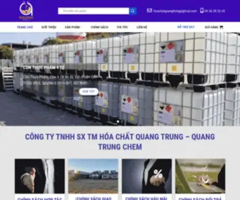 Quangtrungchem.com.vn(Công Ty TNHH SX TM Hóa Chất Quang Trung) Screenshot